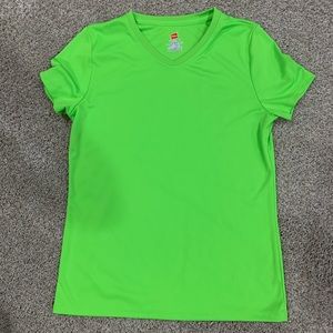 Lime Green Hanes Athletic T-shirt